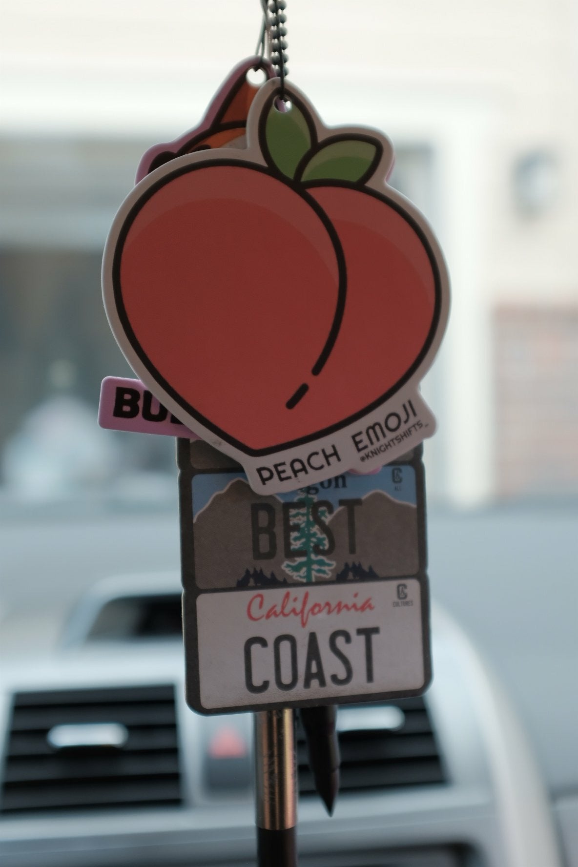 Peach Emoji Air Freshener