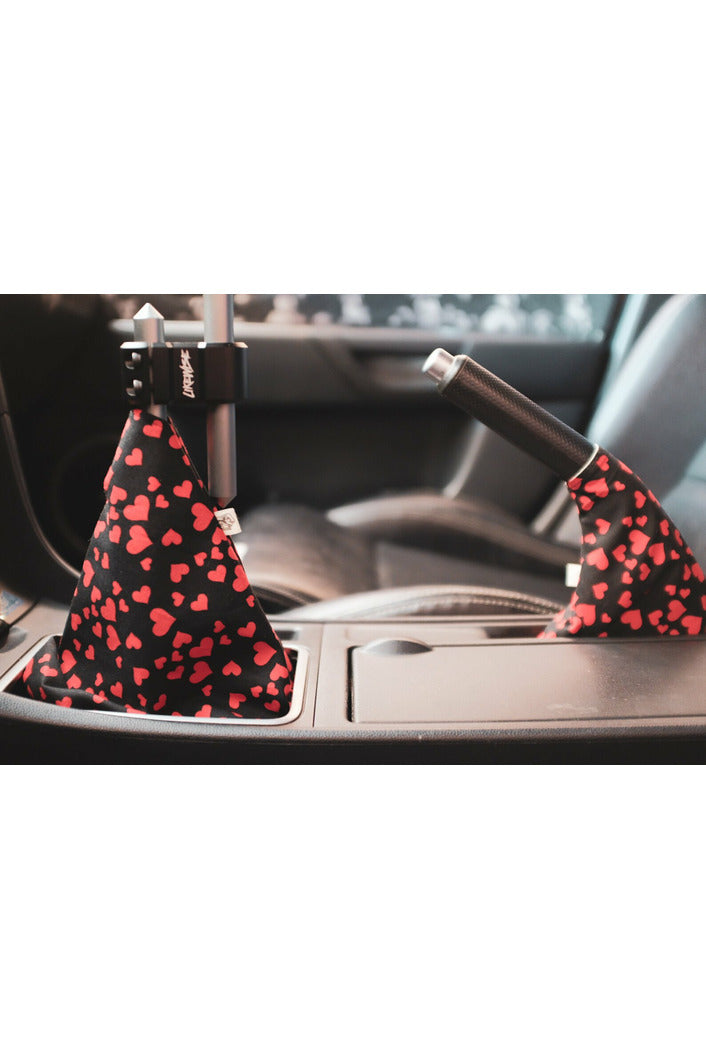 Red and Black Hearts Shift Boot