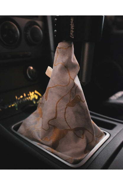 White and Gold Marble Shift Boot