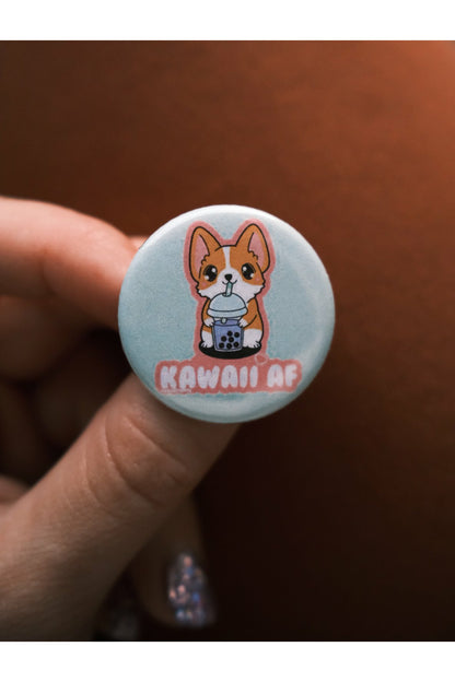 Kawaii AF Pin Button